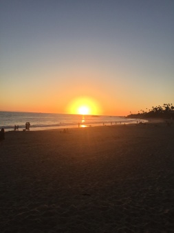 Watching the sunset in Laguna Beach